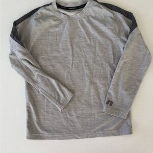 Russell Athletic Kids Heather Gray Long Sleeve Tee